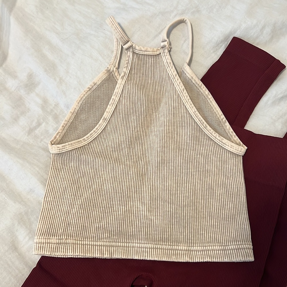 Free People Burgundy Leggings - Picture 4 of 9